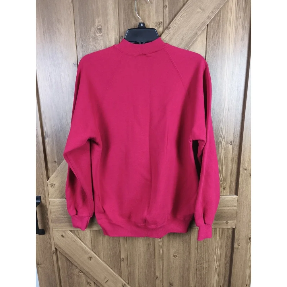 Vintage‎ Jerzees Crewneck Sweatshirt Large Red Made In USA 90s